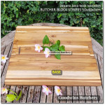 Cutting board butcher block STRIPES RECTANGLE 50x40x4cm +/- 4kg talenan kayu jati Jepara